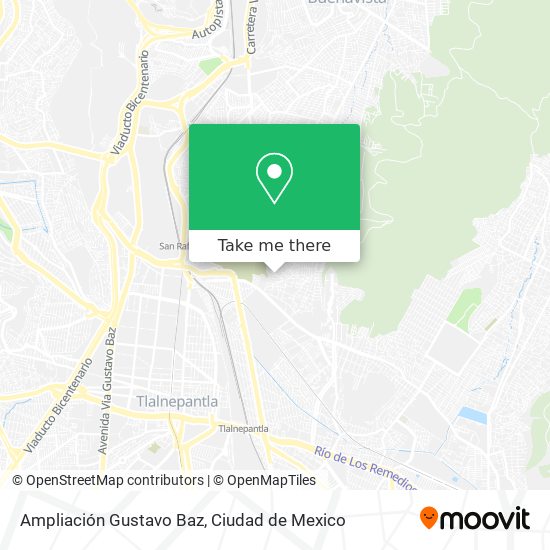 Ampliación Gustavo Baz map