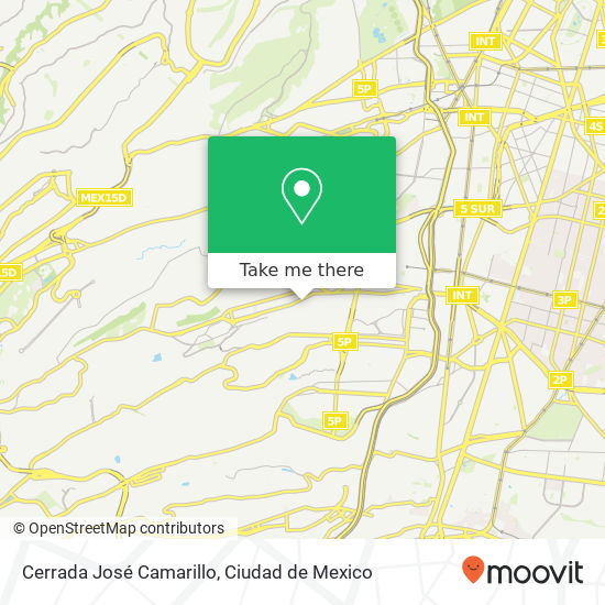 Cerrada José Camarillo map