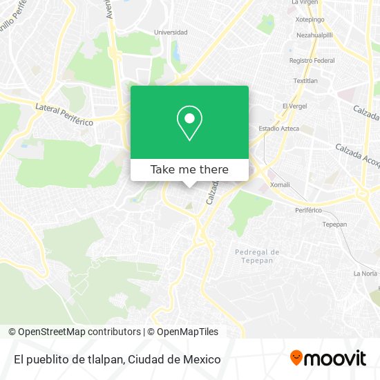 El pueblito de tlalpan map