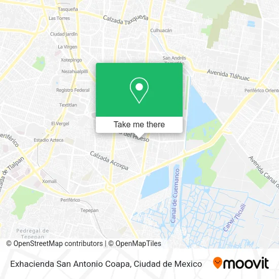 Exhacienda San Antonio Coapa map