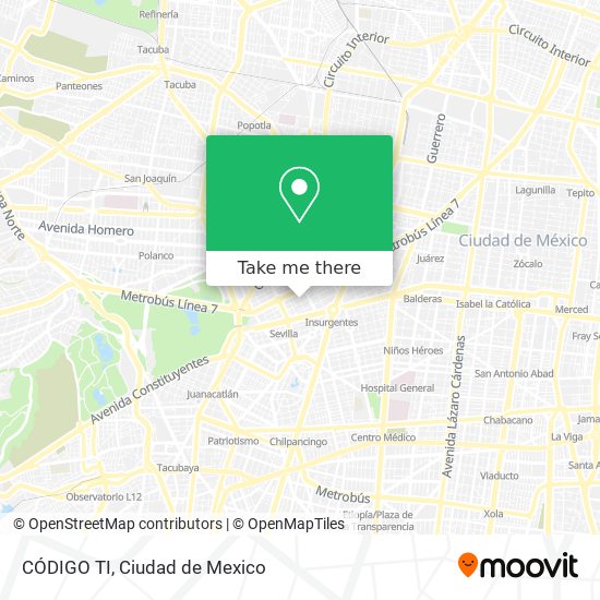 Mapa de CÓDIGO TI