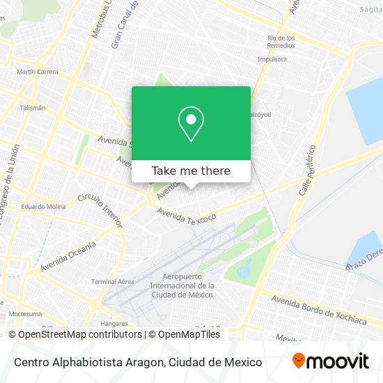 Centro Alphabiotista Aragon map