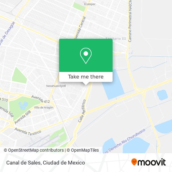 Canal de Sales map