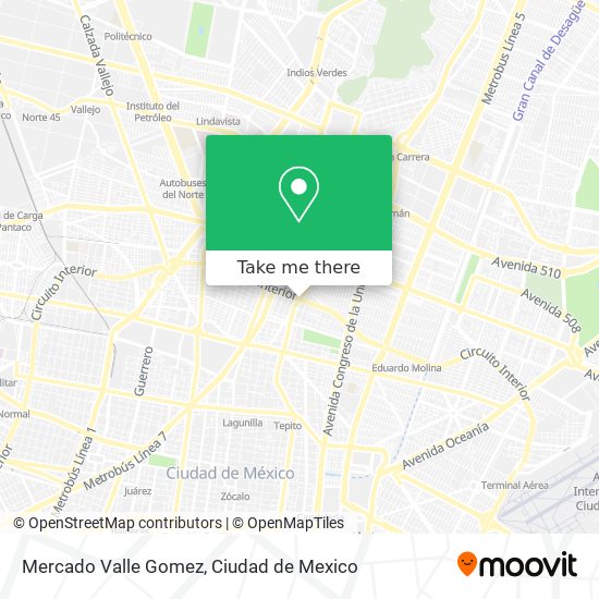 Mercado Valle Gomez map
