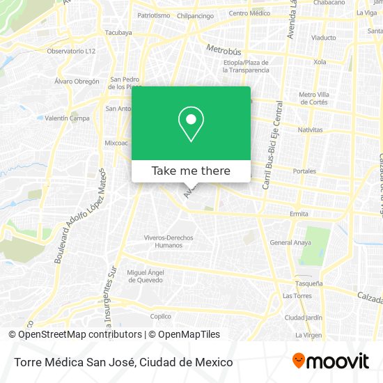 Mapa de Torre Médica San José