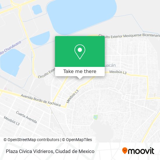 Mapa de Plaza Cívica Vidrieros