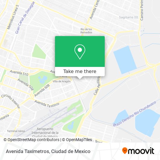 How to get to Avenida Taxímetros in Gustavo A. Madero by Bus or Metro?