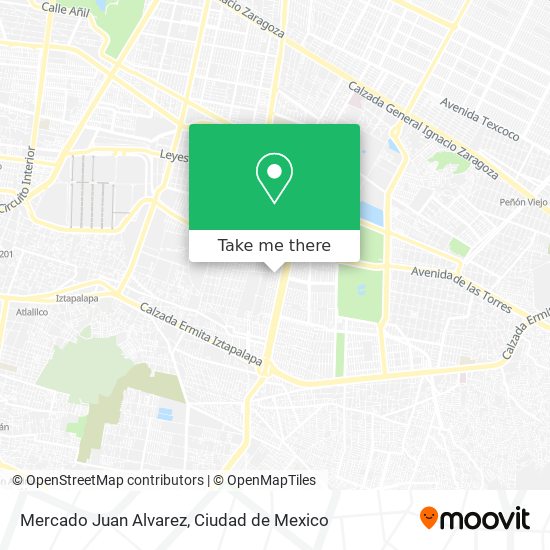 Mercado Juan Alvarez map