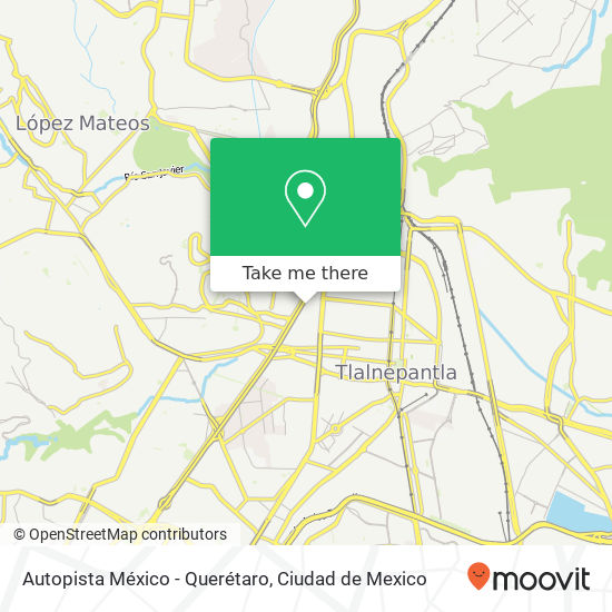 Autopista México - Querétaro map