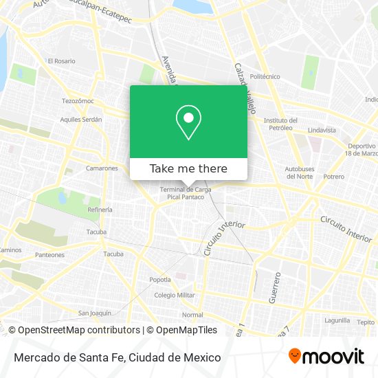 Mercado de Santa Fe map