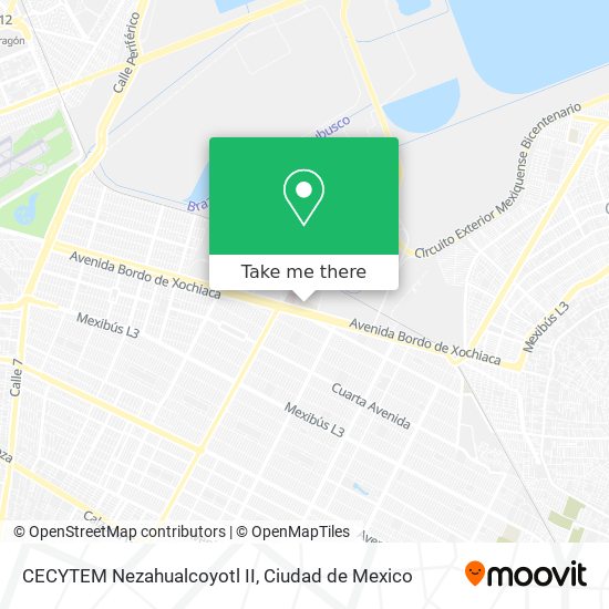 Mapa de CECYTEM Nezahualcoyotl II