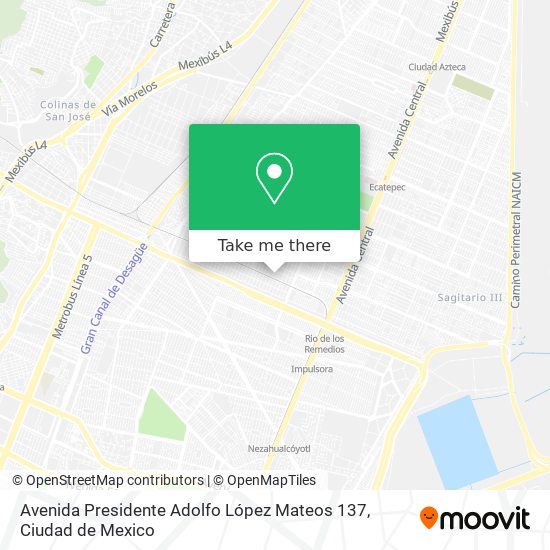 Mapa de Avenida Presidente Adolfo López Mateos 137