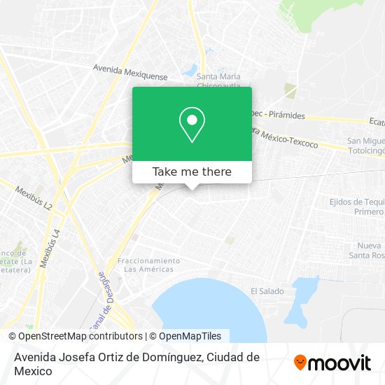 Mapa de Avenida Josefa Ortiz de Domínguez