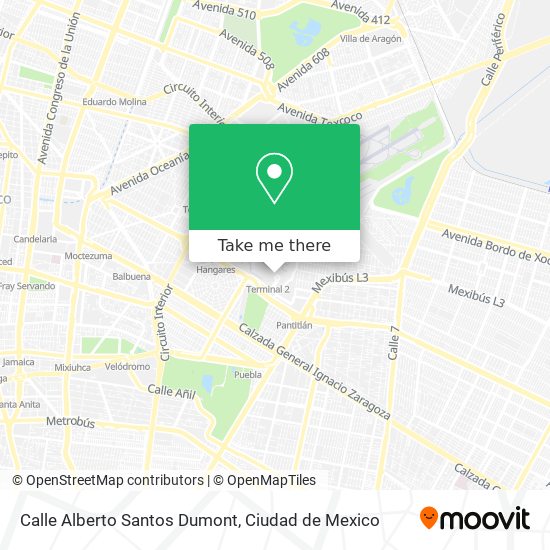 Mapa de Calle Alberto Santos Dumont