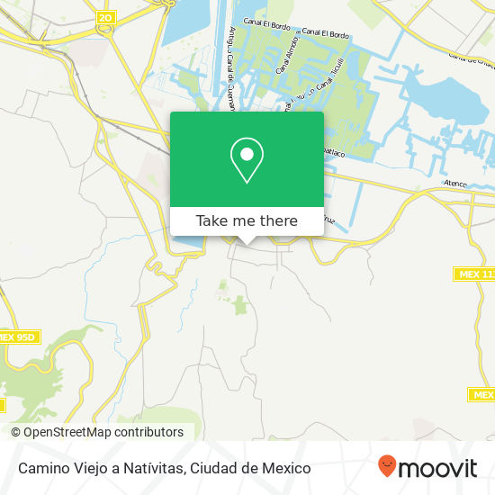 Camino Viejo a Natívitas map