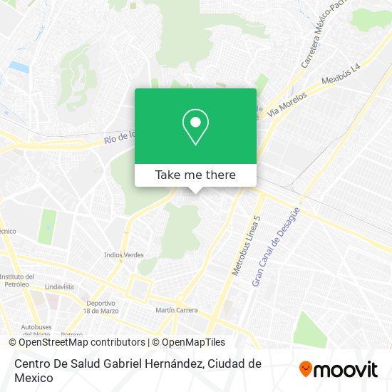 Mapa de Centro De Salud Gabriel Hernández