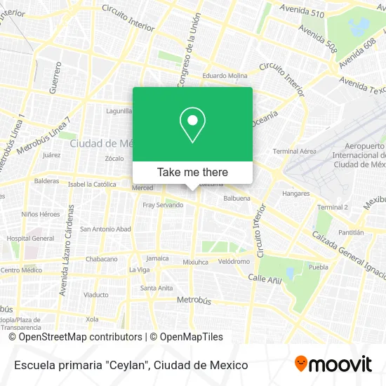Escuela primaria "Ceylan" map