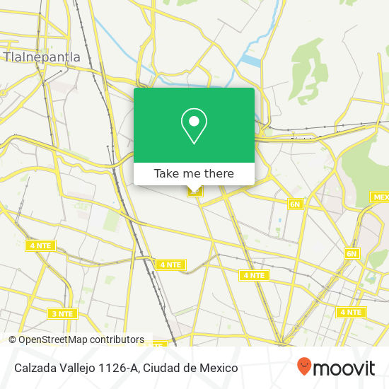 Calzada Vallejo 1126-A map