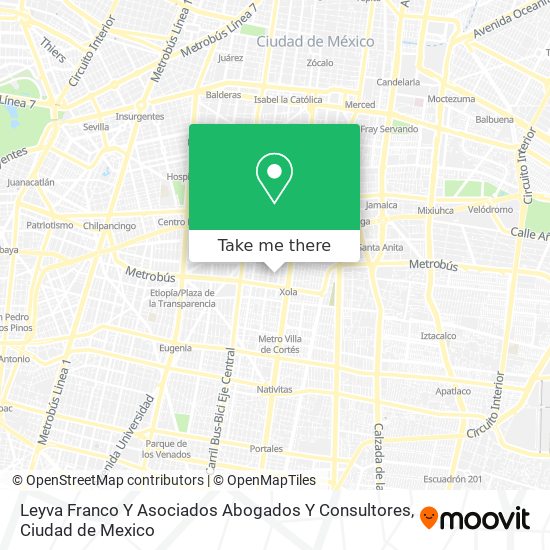 Leyva Franco Y Asociados Abogados Y Consultores map
