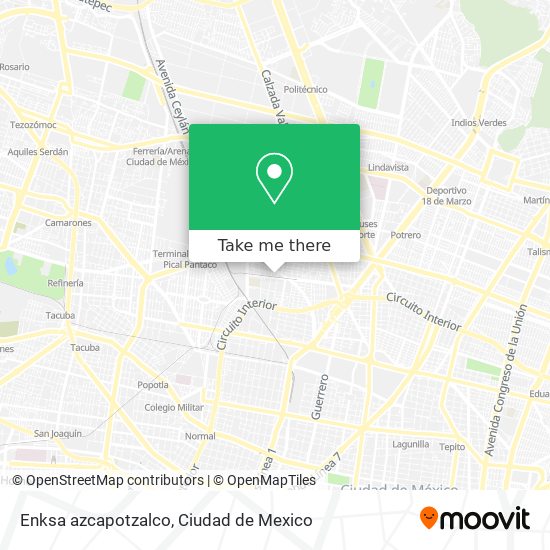 Enksa azcapotzalco map