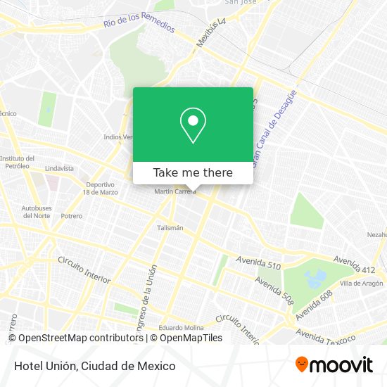 Hotel Unión map