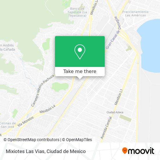 Mapa de Mixiotes Las Vias