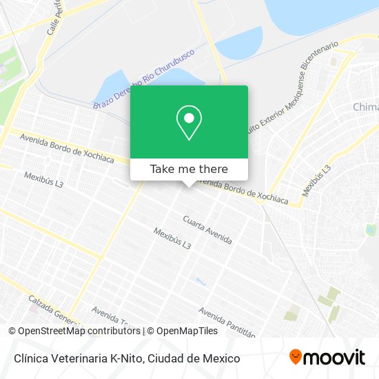 Clínica Veterinaria K-Nito map