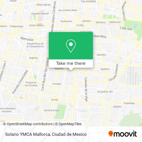 Solario YMCA Mallorca map