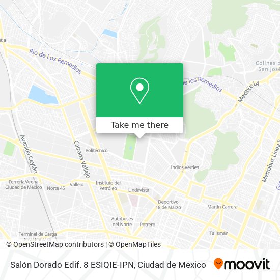 Salón Dorado Edif. 8 ESIQIE-IPN map
