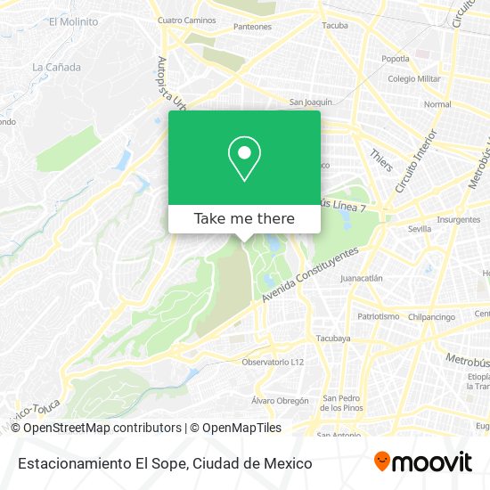 Mapa de Estacionamiento El Sope