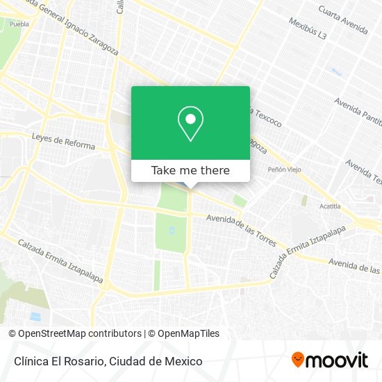 Clínica El Rosario map