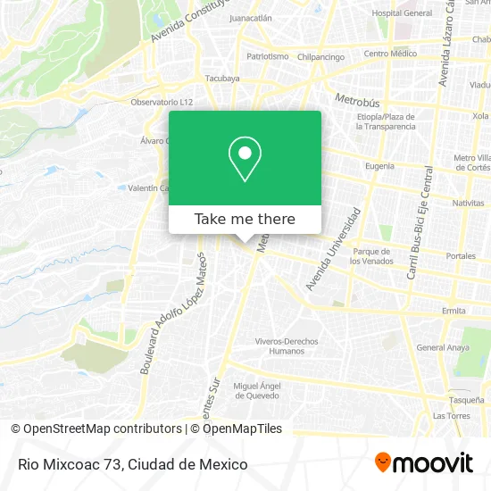 Rio Mixcoac 73 map