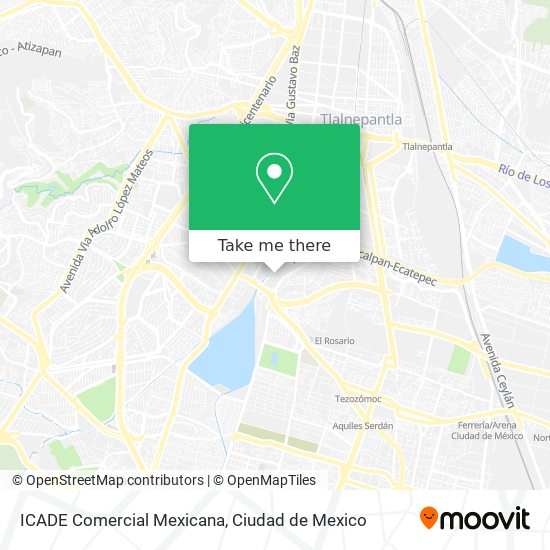 Mapa de ICADE Comercial Mexicana