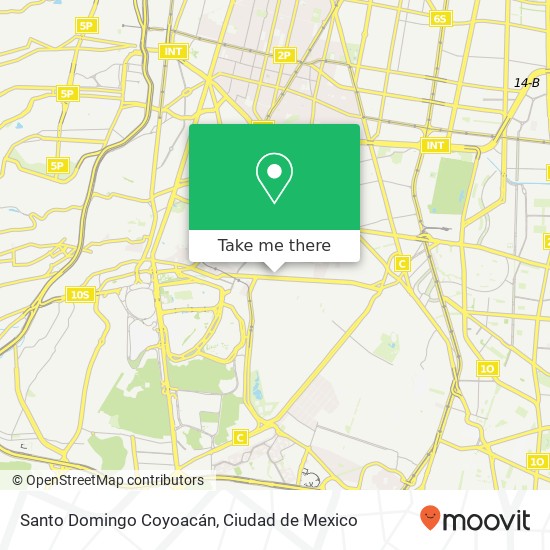 Santo Domingo Coyoacán map