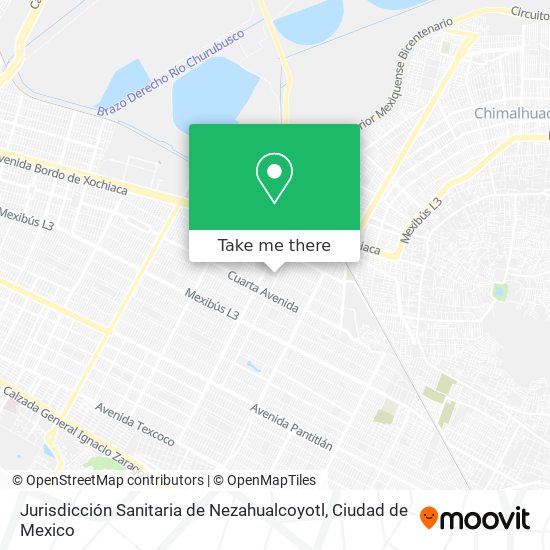 Jurisdicción Sanitaria de Nezahualcoyotl map