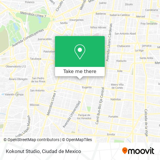 Kokonut Studio map
