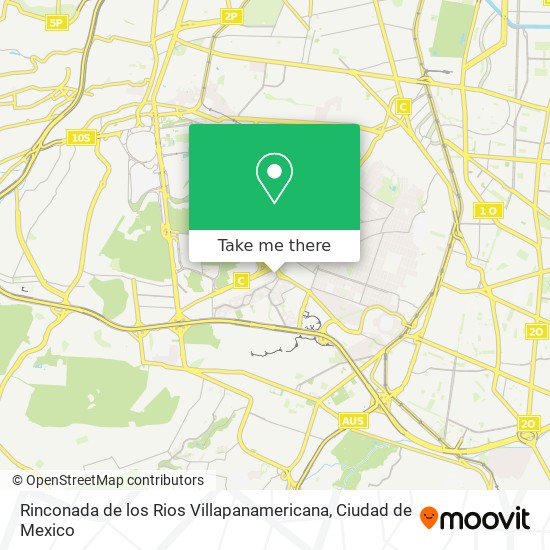 Rinconada de los Rios Villapanamericana map