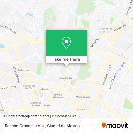 Mapa de Rancho Grande la Villa