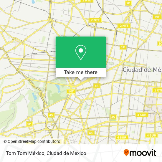 Tom Tom México map