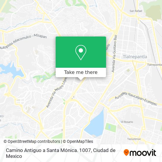 Camino Antiguo a Santa Mónica. 1007 map