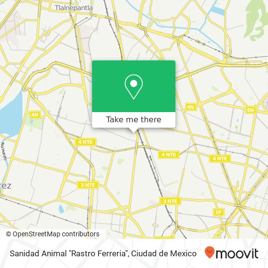 Sanidad Animal "Rastro Ferreria" map