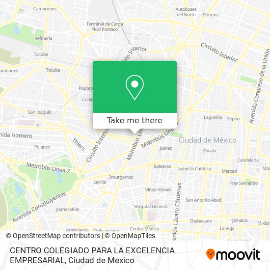 CENTRO COLEGIADO PARA LA EXCELENCIA EMPRESARIAL map