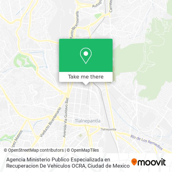 Agencia Ministerio Publico  Especializada en Recuperacion De Vehiculos OCRA map