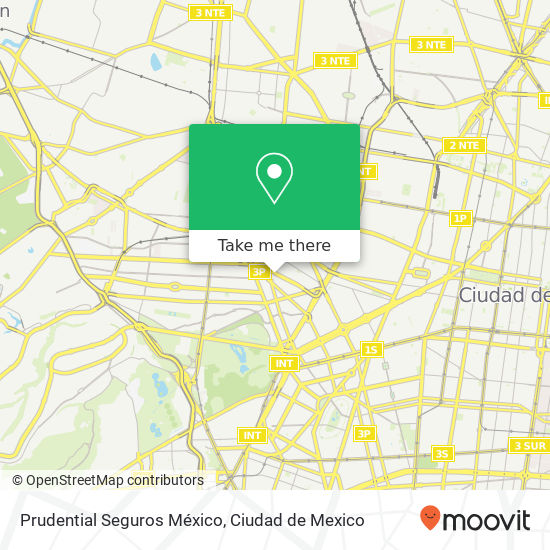Prudential Seguros México map