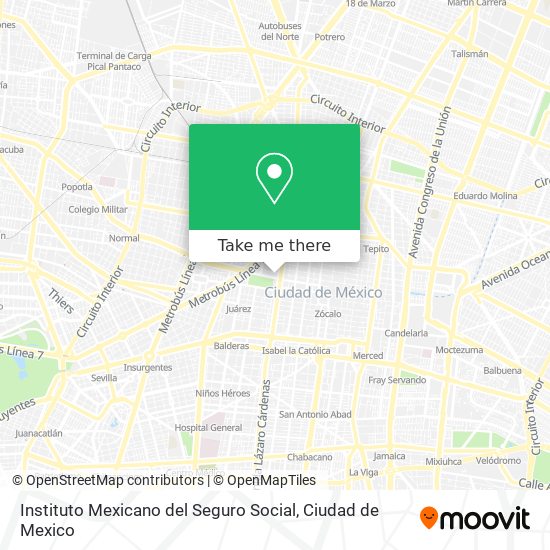 Instituto Mexicano del Seguro Social map