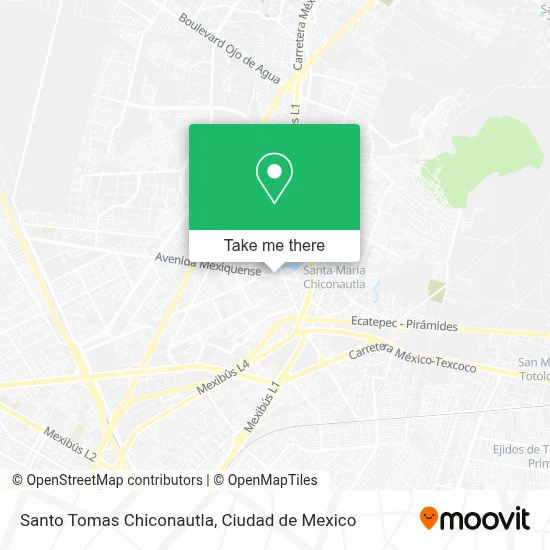 Santo Tomas Chiconautla map