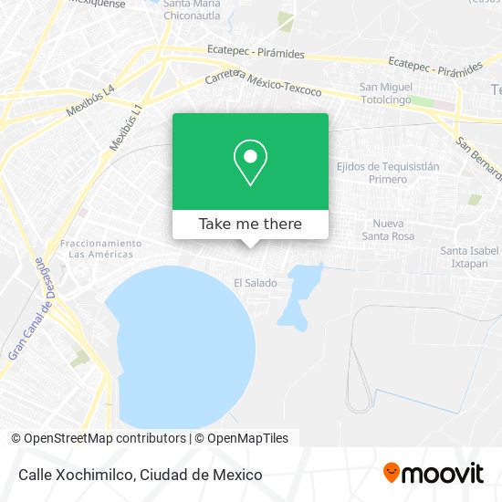 Calle Xochimilco map