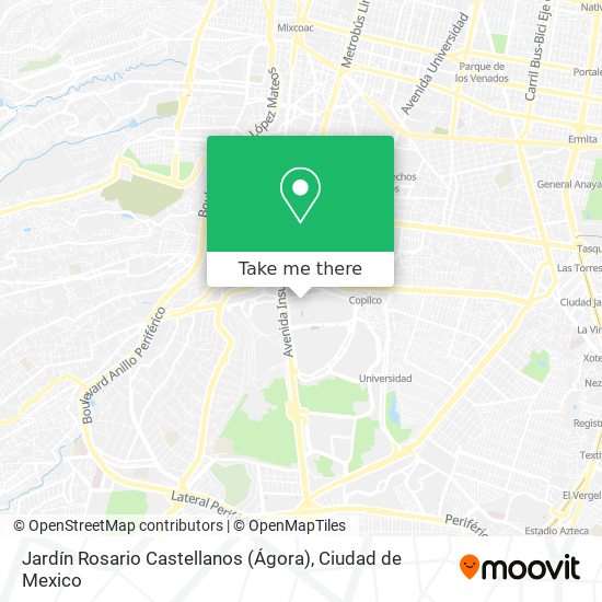 Jardín Rosario Castellanos (Ágora) map