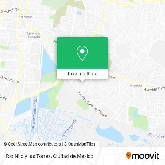 Rio Nilo y las Torres map