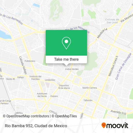 Rio Bamba 952 map
